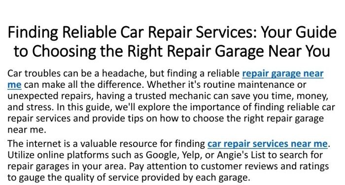 PPT - Finding Reliable Car Repair Services Your Guide to Choosing the ...