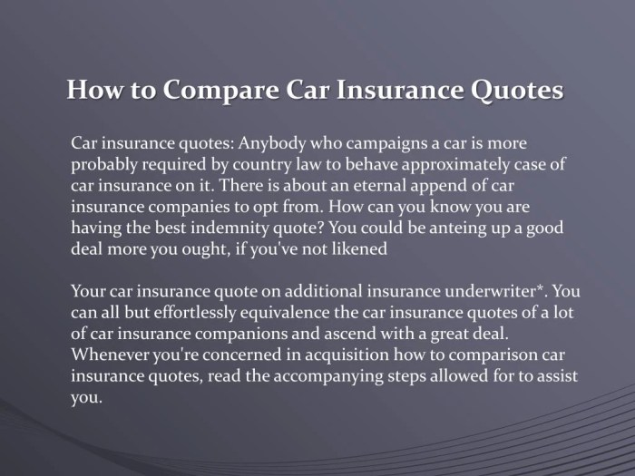 PPT - How to Compare Car Insurance Quotes PowerPoint Presentation - ID ...